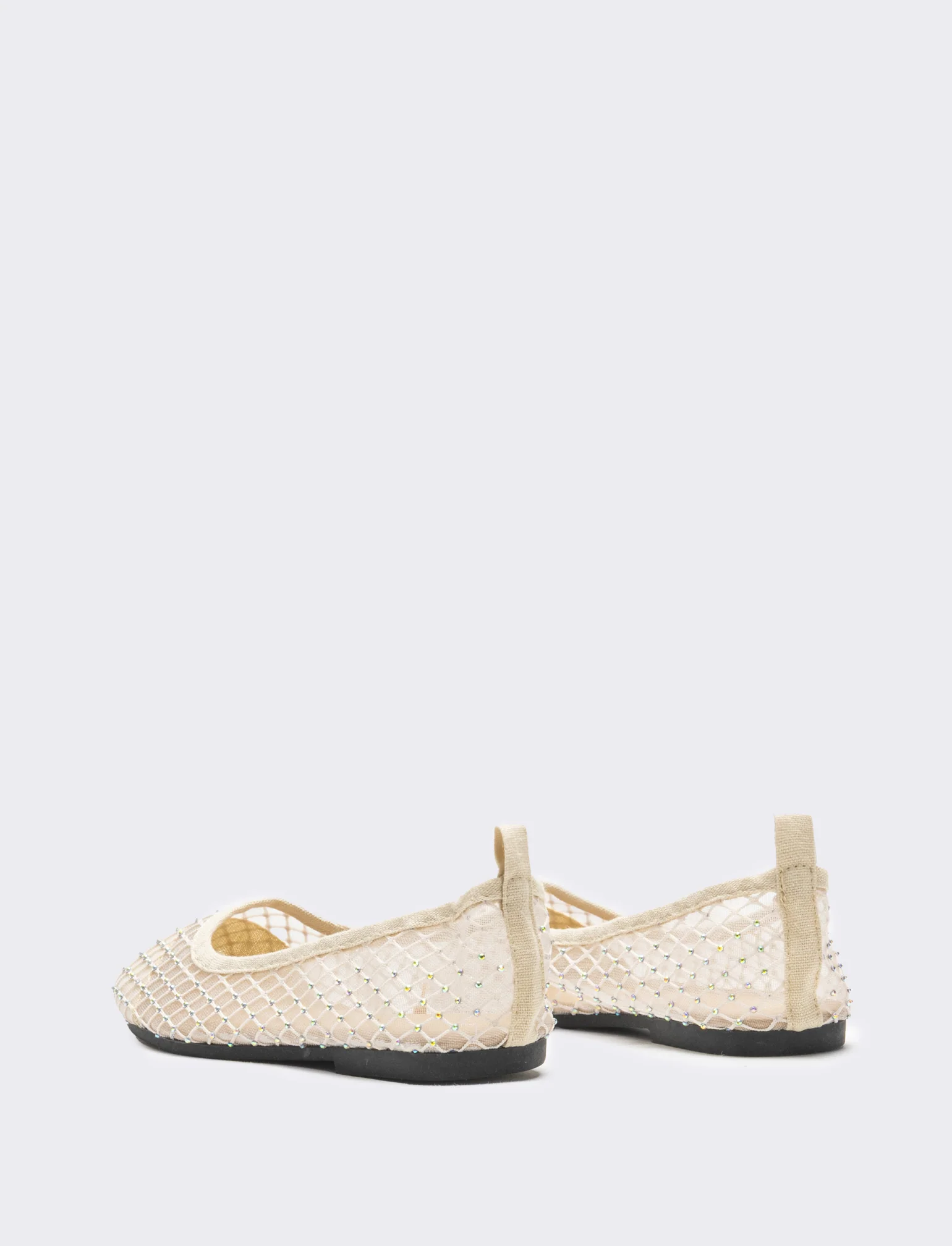 Ballerina da bambina in rete - Beige - Image 3