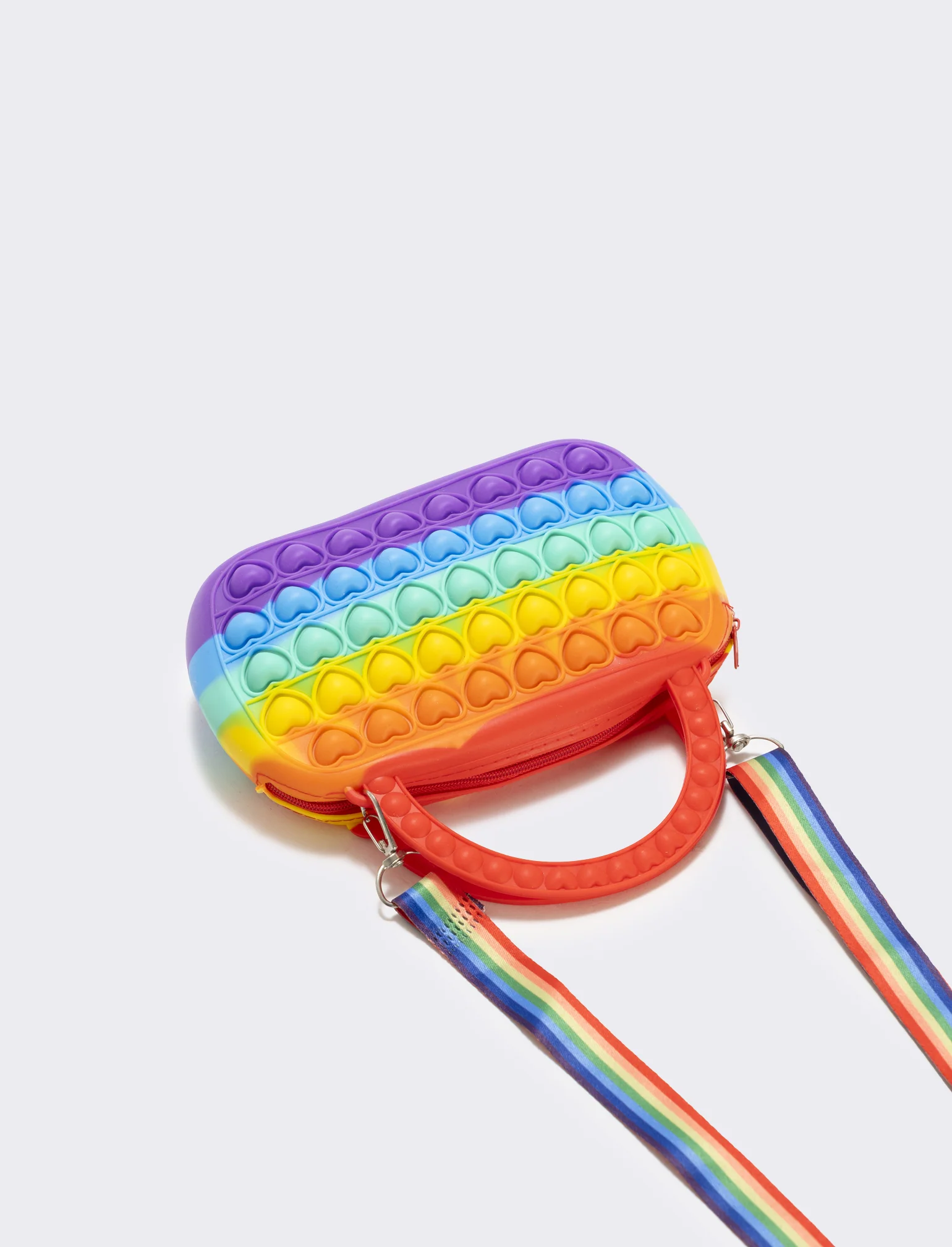 Borsa pop it con cuoricini - Viola - Image 2
