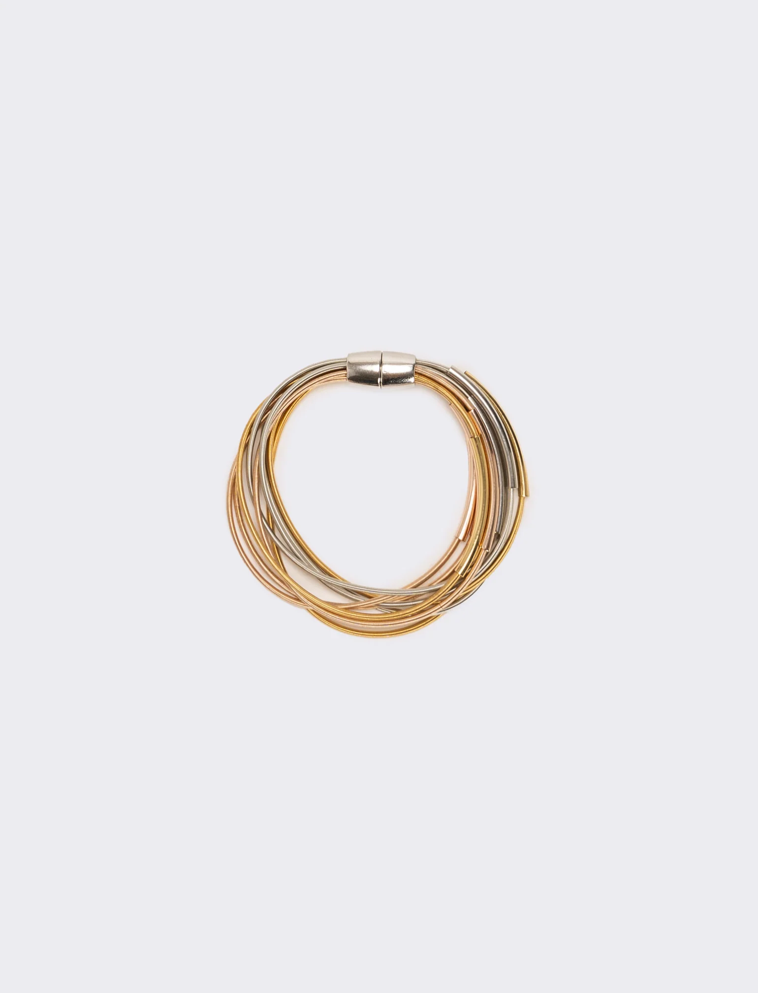 Bracciale multifilo in metallo - Multicolore