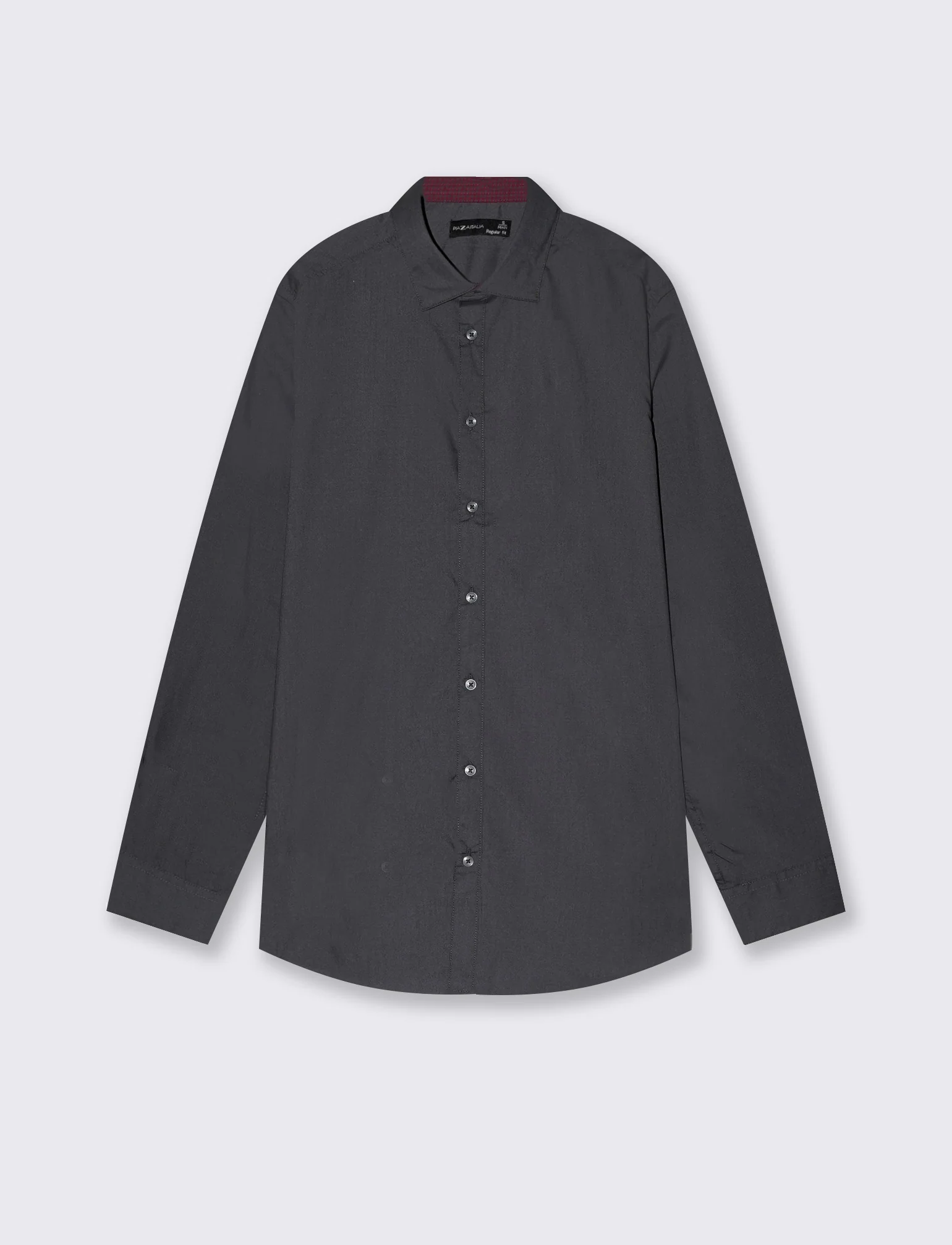 CAMICIA BASIC REGULAR FIT EASY IRON - Grigio piombo