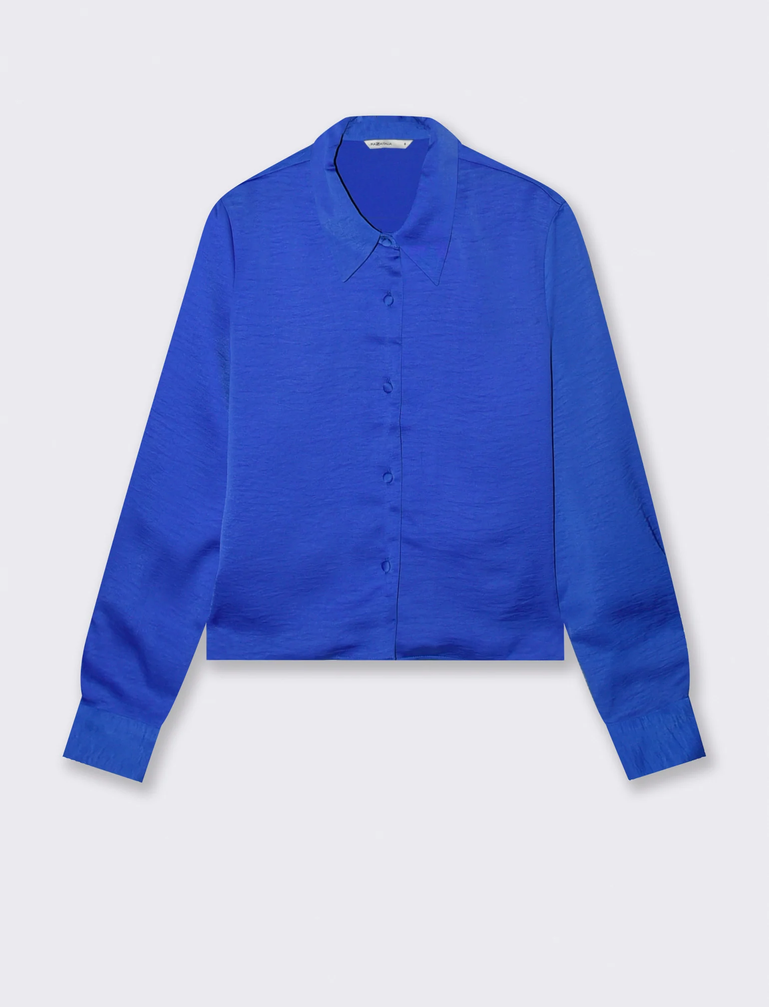 CAMICIA CROP - Blu royal
