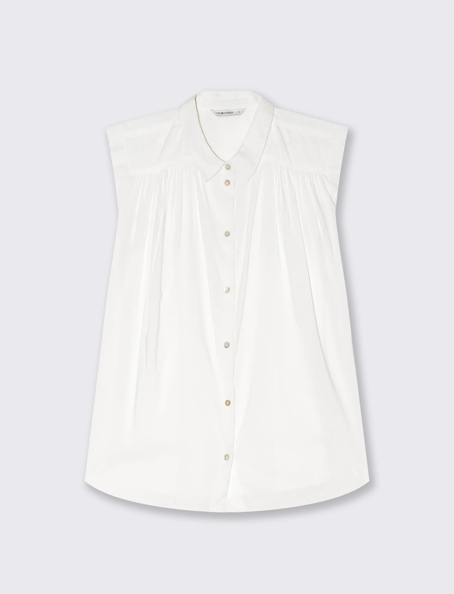 Camicia giro manica da donna - Bianco - Image 4