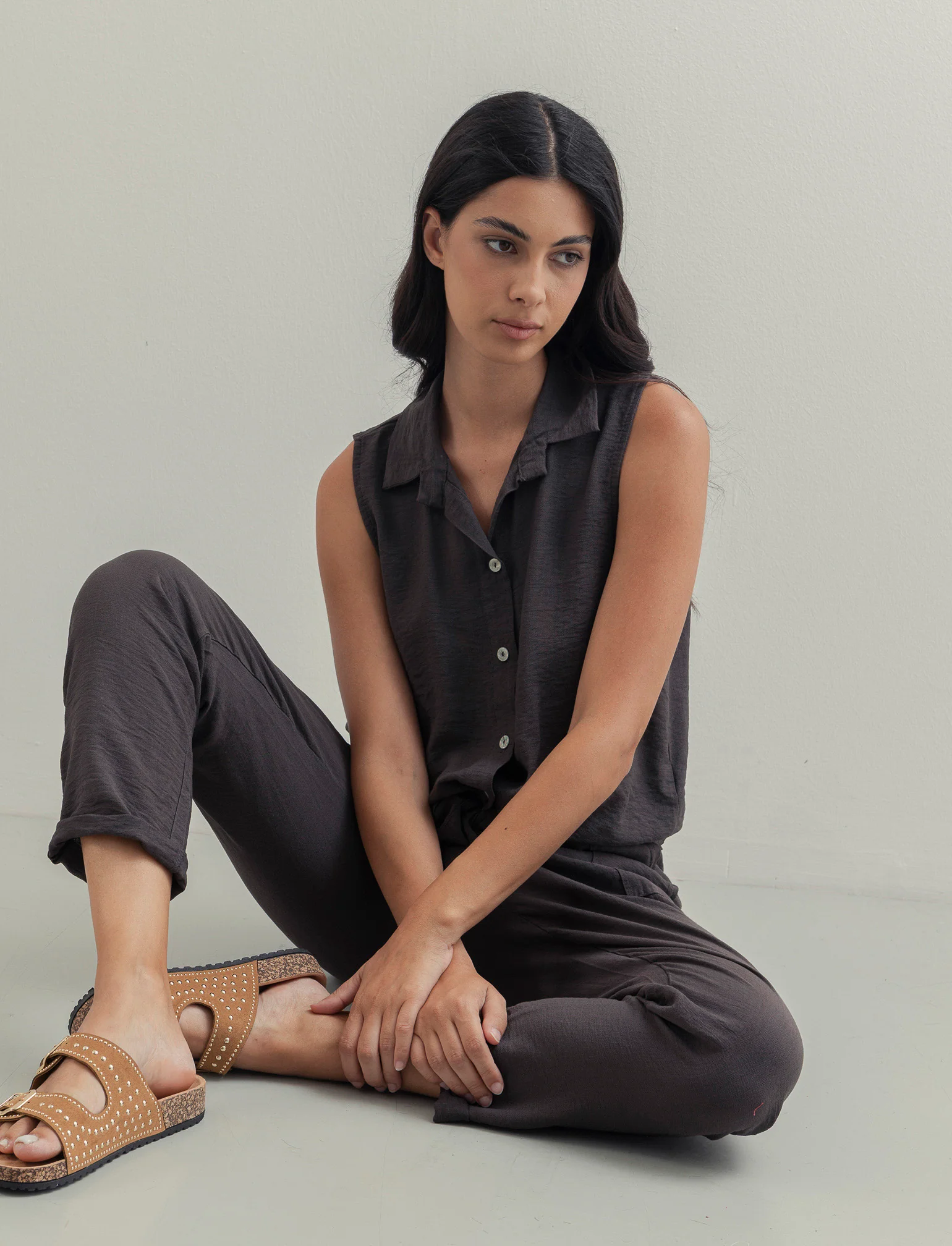Camicia smanicata - Moro - Image 2