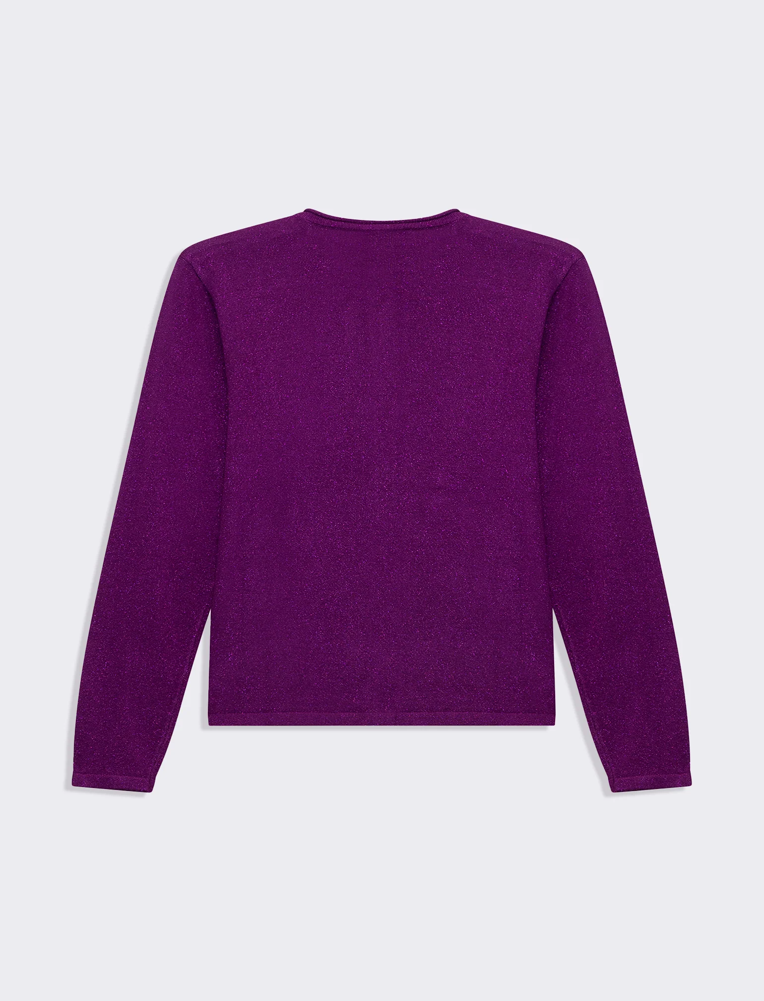 Cardigan manica lunga da donna - Viola - Image 2
