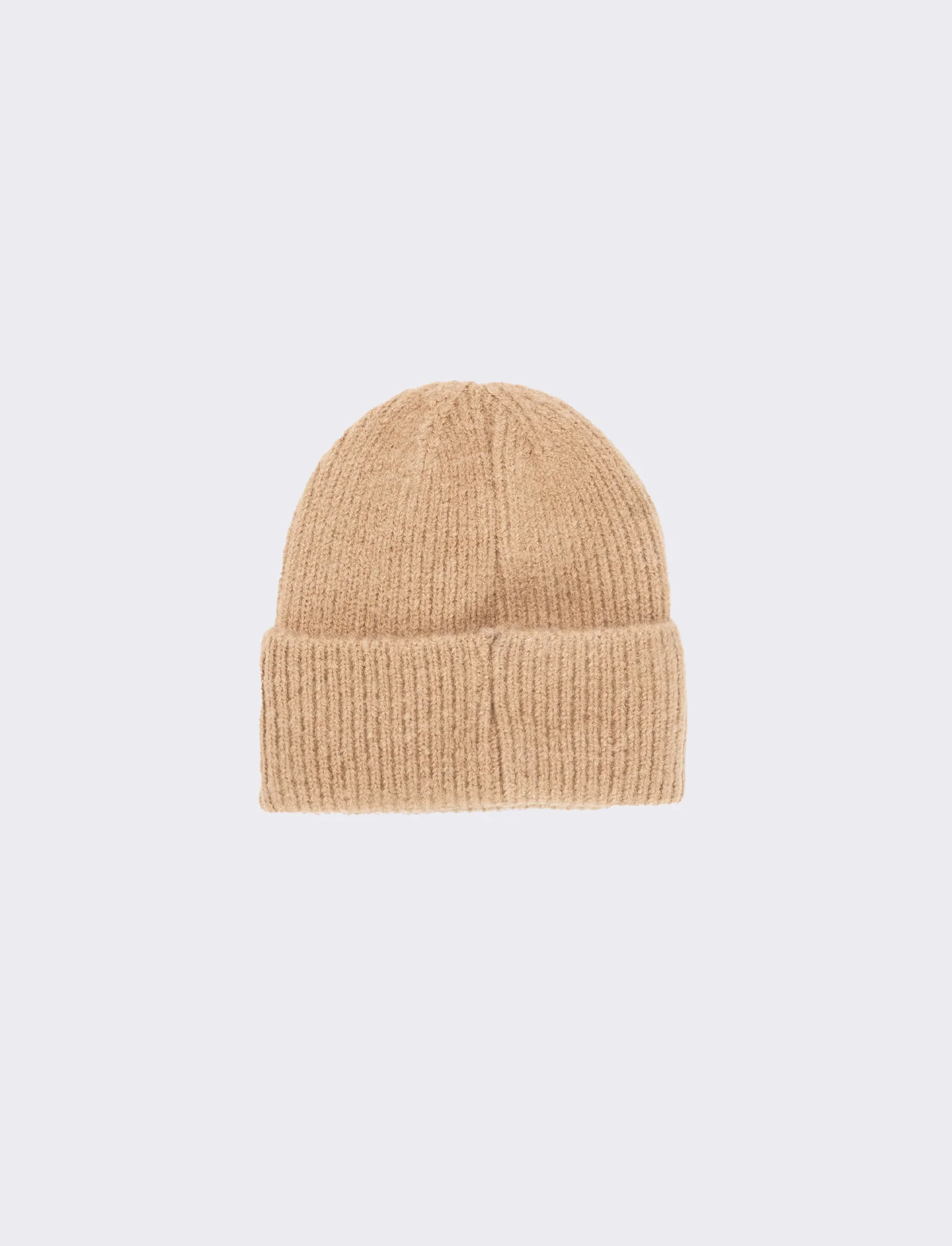 Cuffia neonato con risvolto e teddy - Beige - Image 2