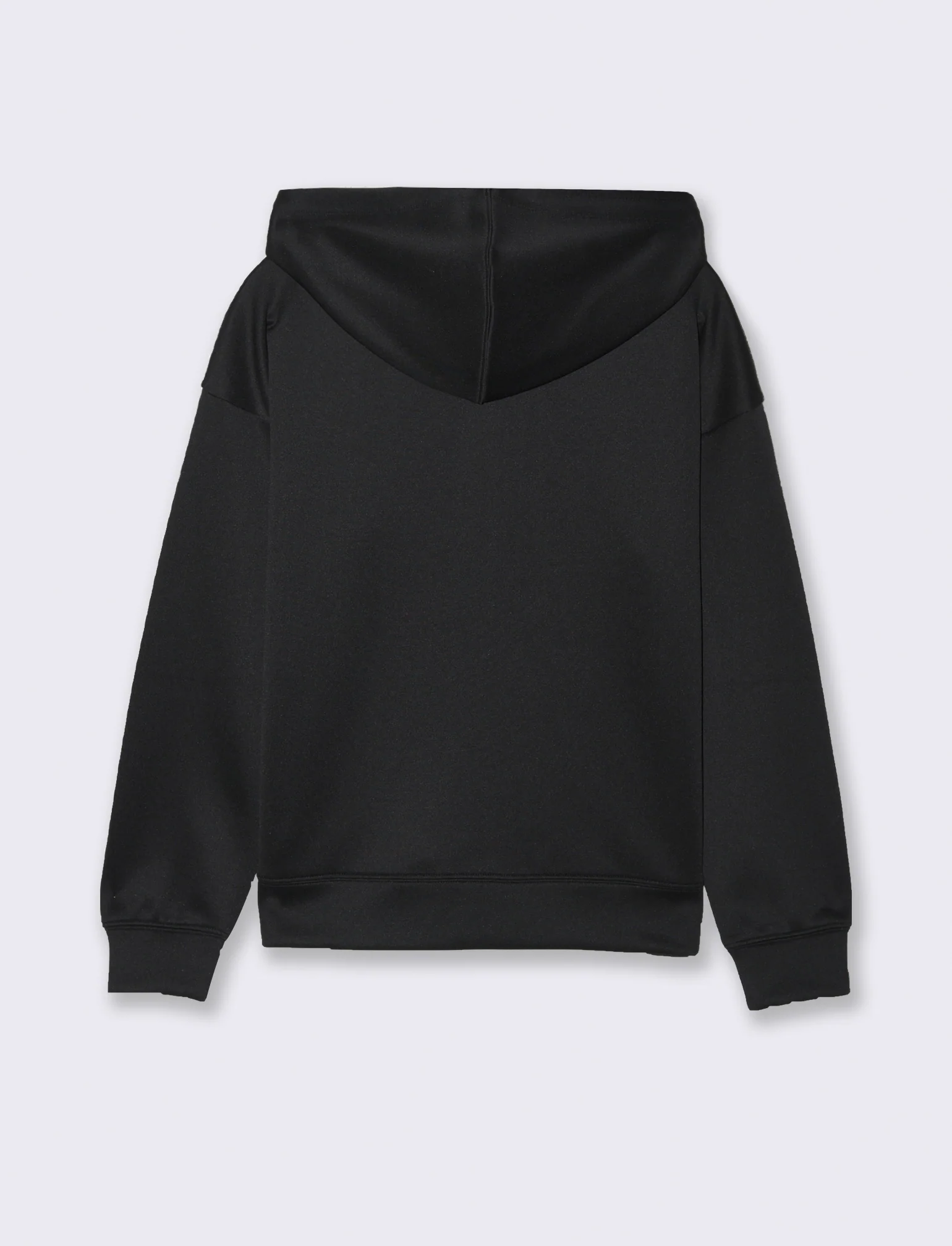 FELPA CON CAPPUCCIO E ZIP - Nero - Image 3