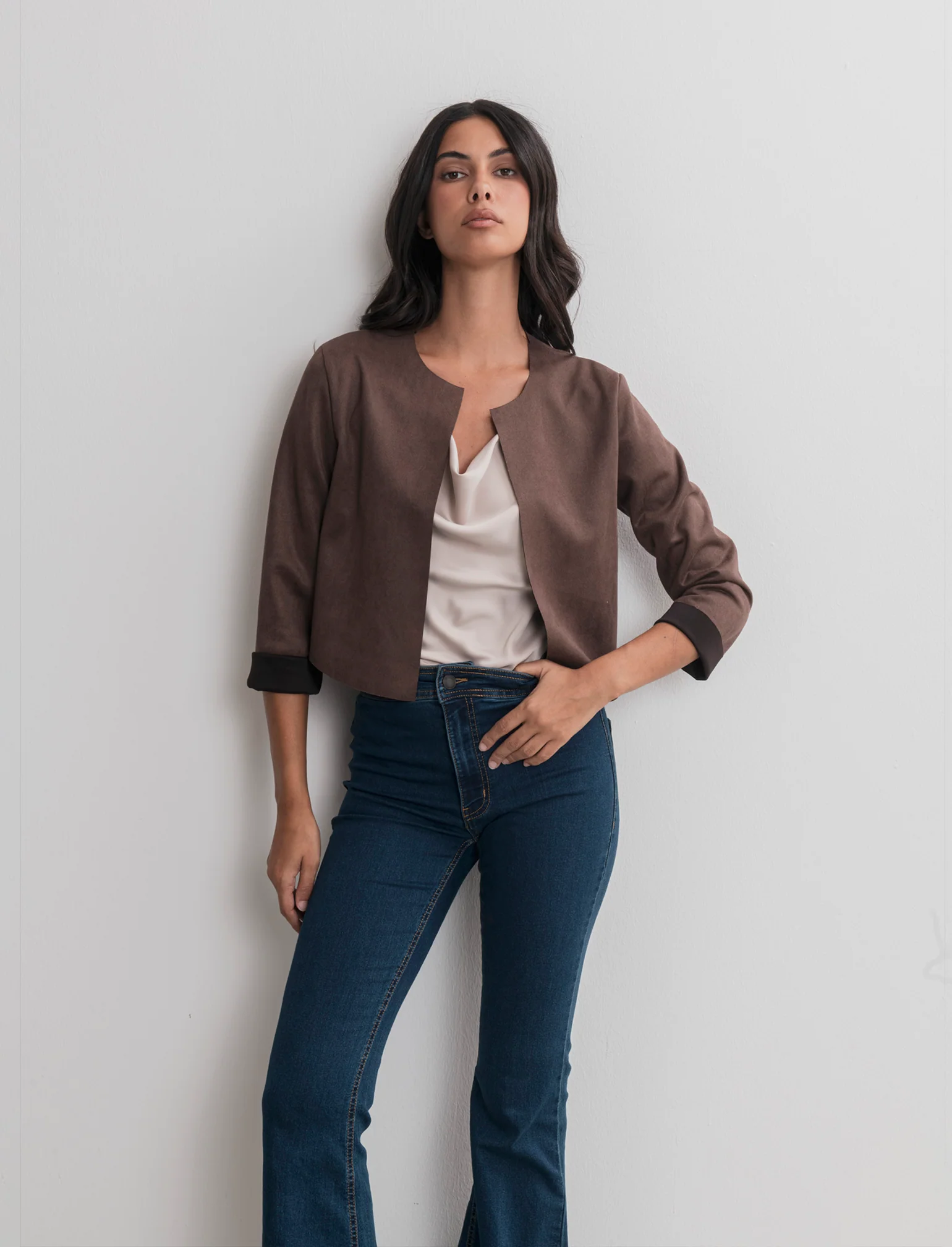 GIACCA SUEDE CORTA - Moro