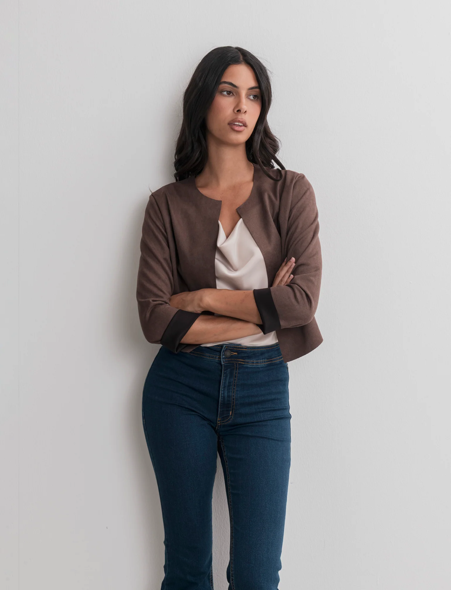 GIACCA SUEDE CORTA - Moro - Image 3