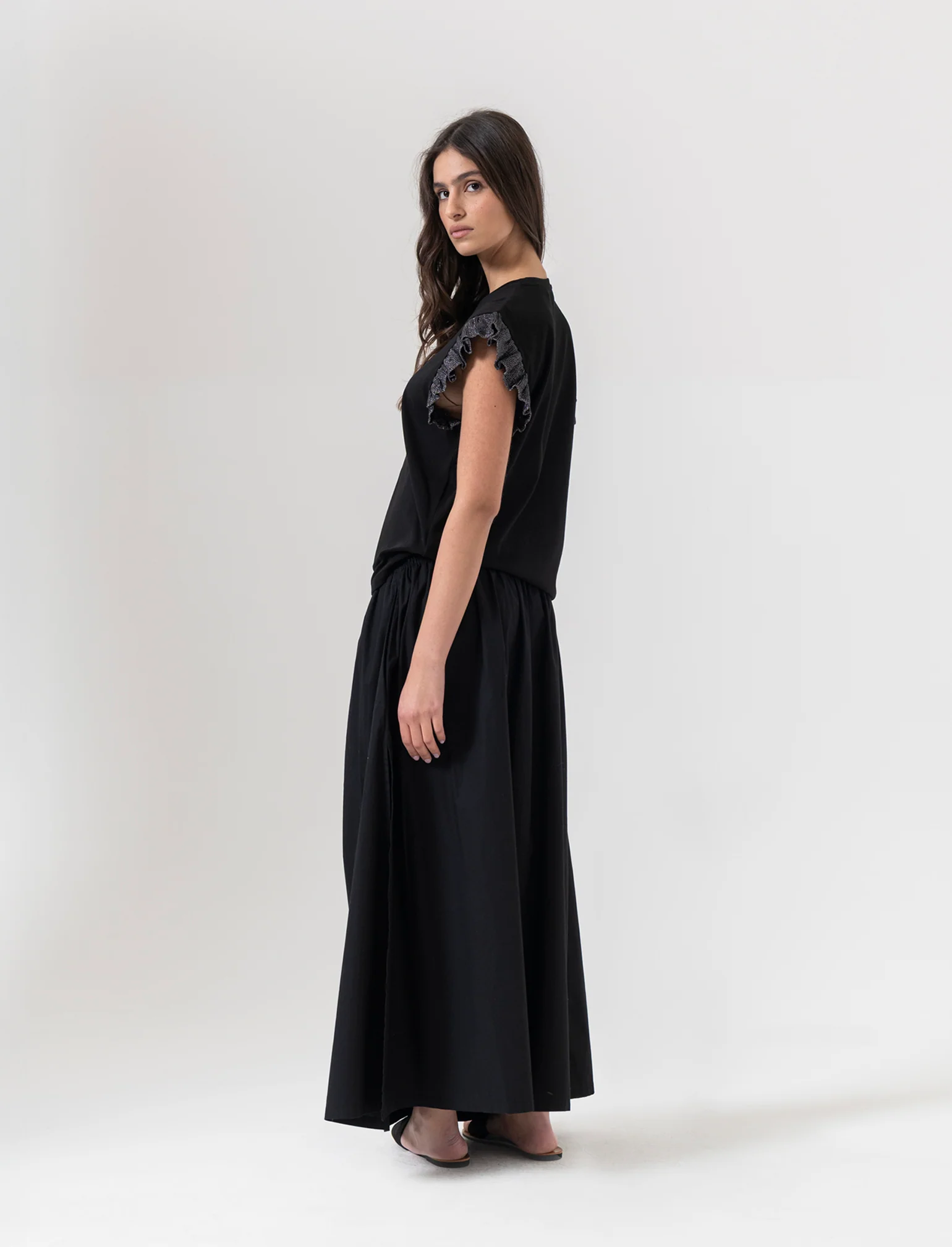 Gonna lunga da donna - Nero - Image 2