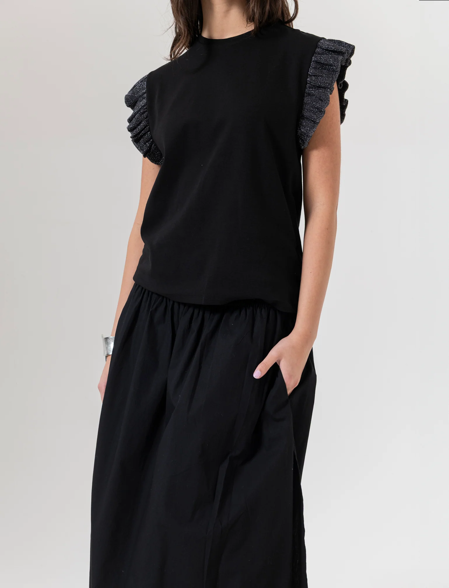 Gonna lunga da donna - Nero - Image 3