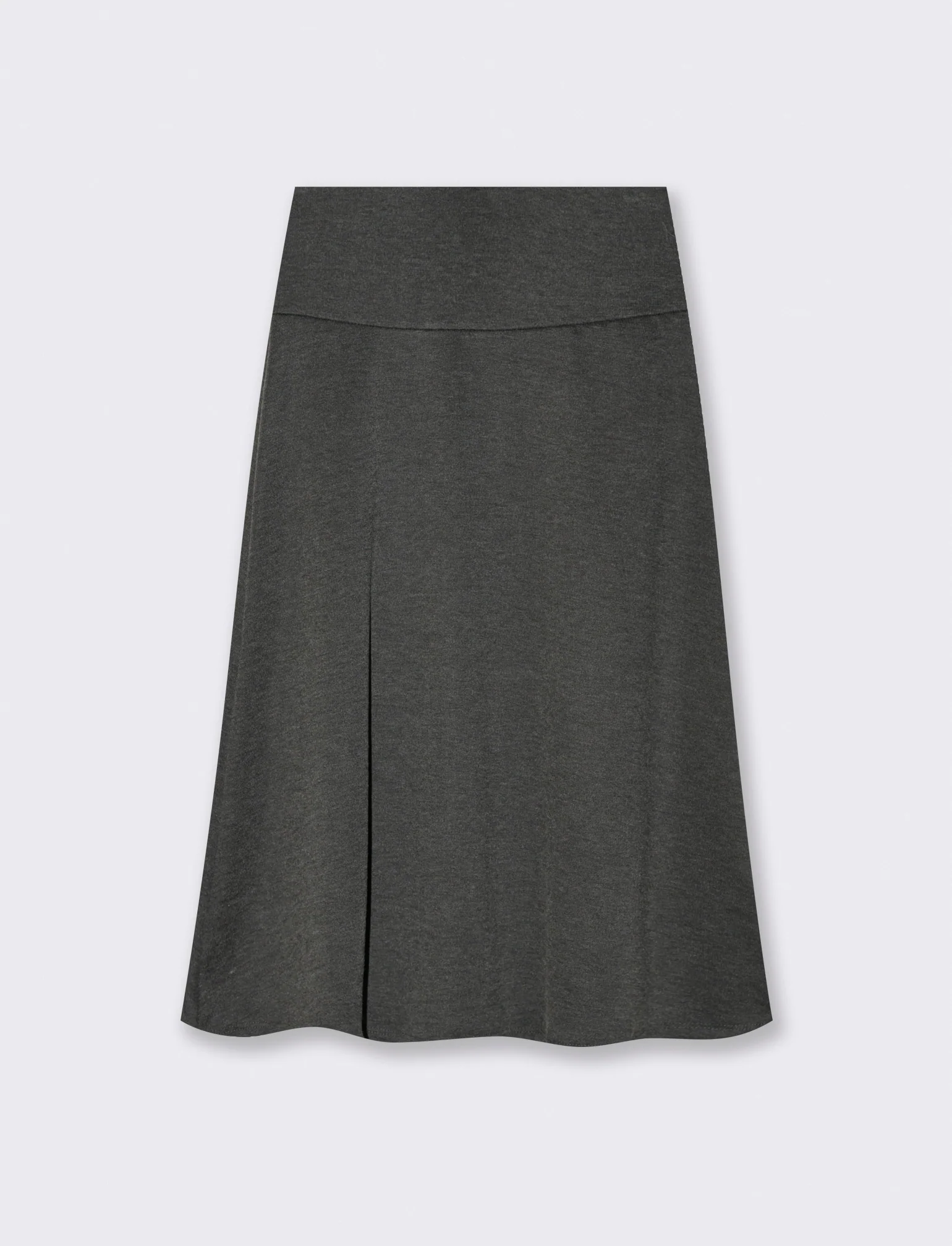 Gonna midi in maglia - Grigio mel. - Image 2