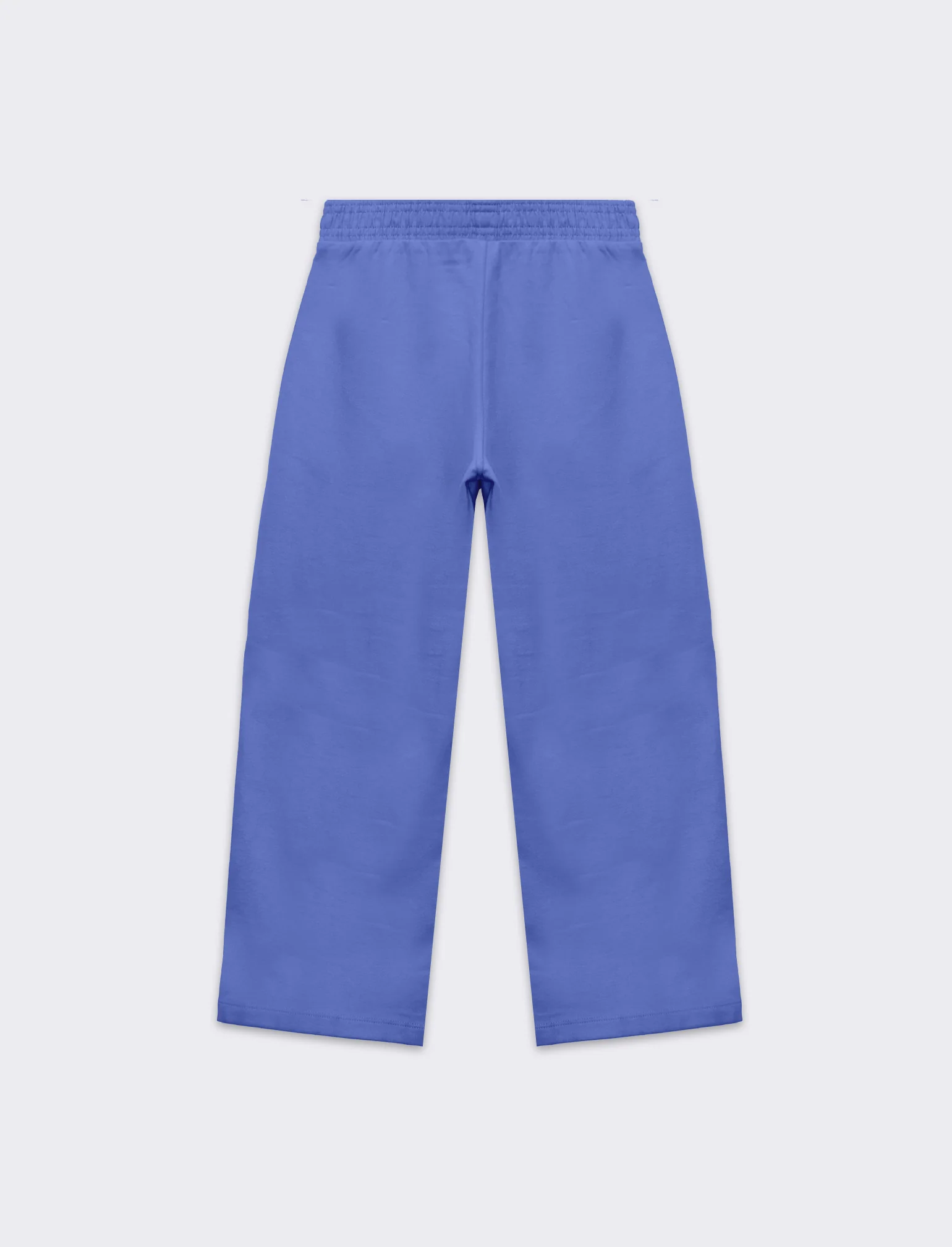 Jogger gamba larga con tasche da bambina - Azzurro - Image 4