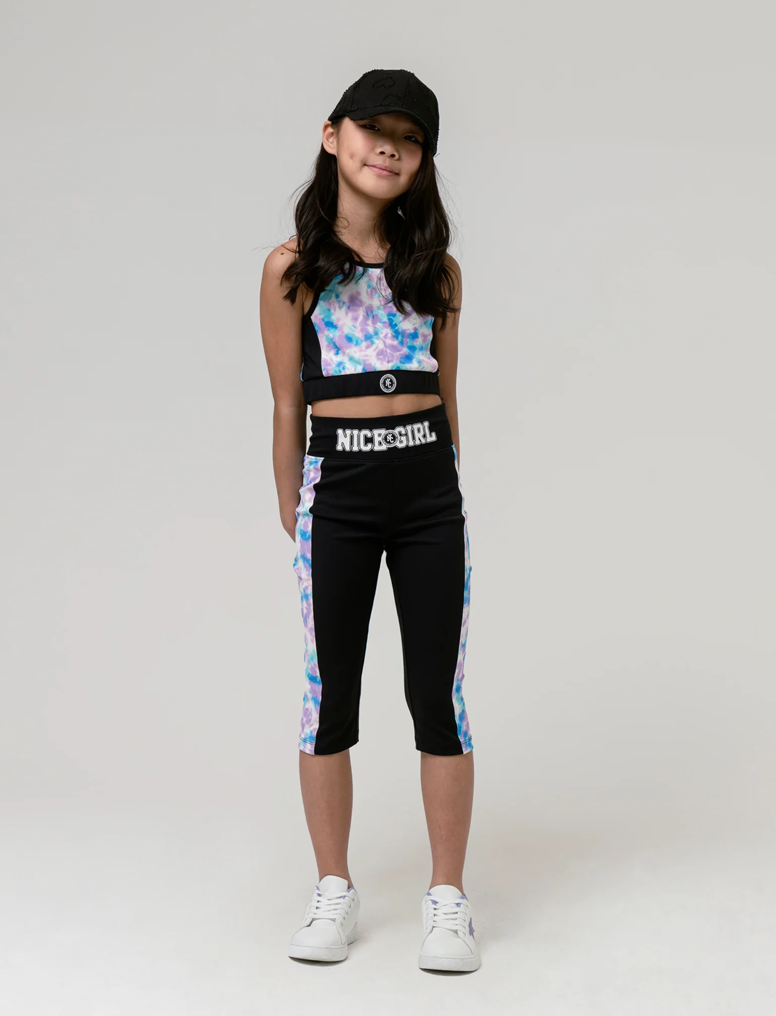 Leggings sportivo da bambina - Nero - Image 3