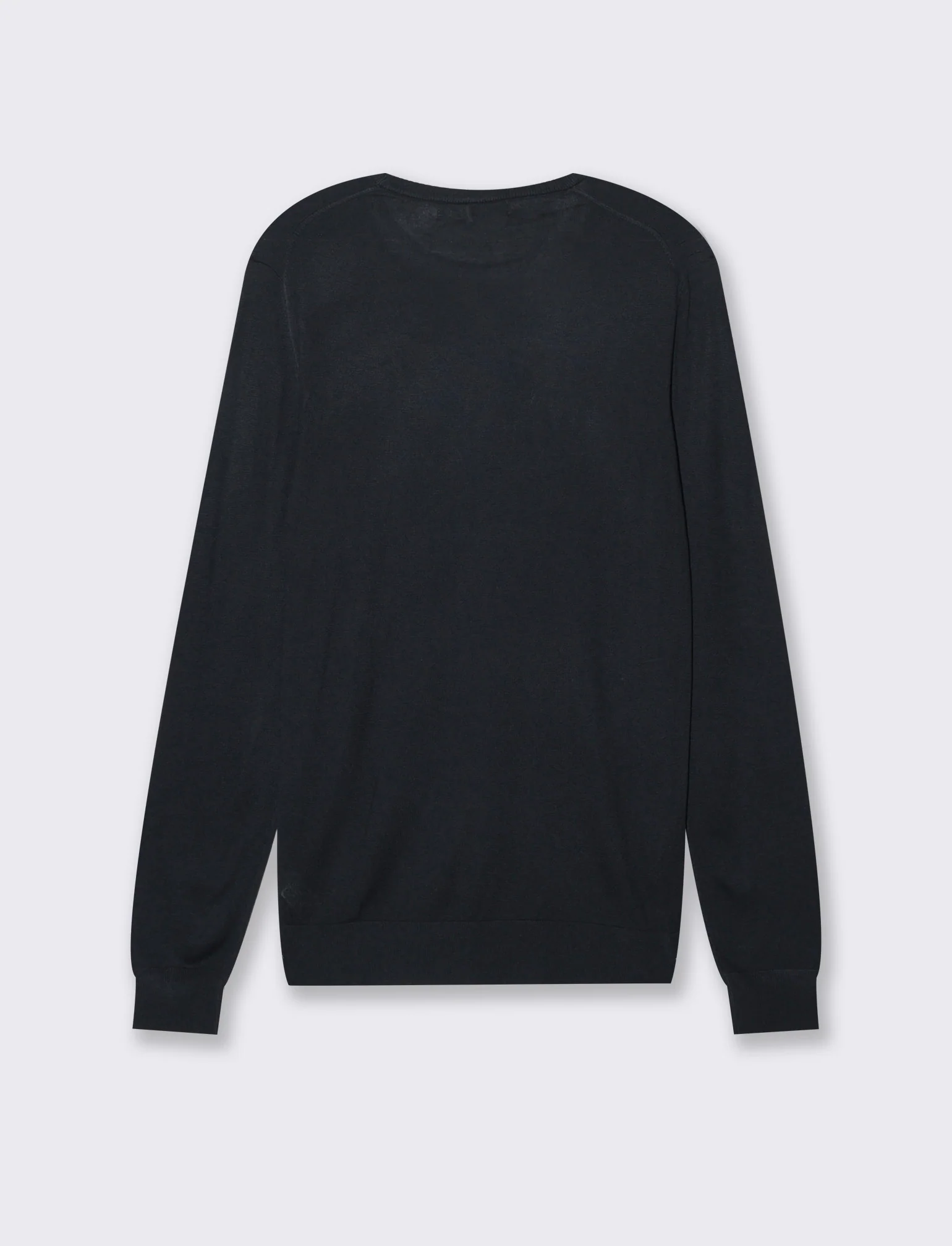 Maglia basic effetto cachemere da uomo - Blu - Image 2