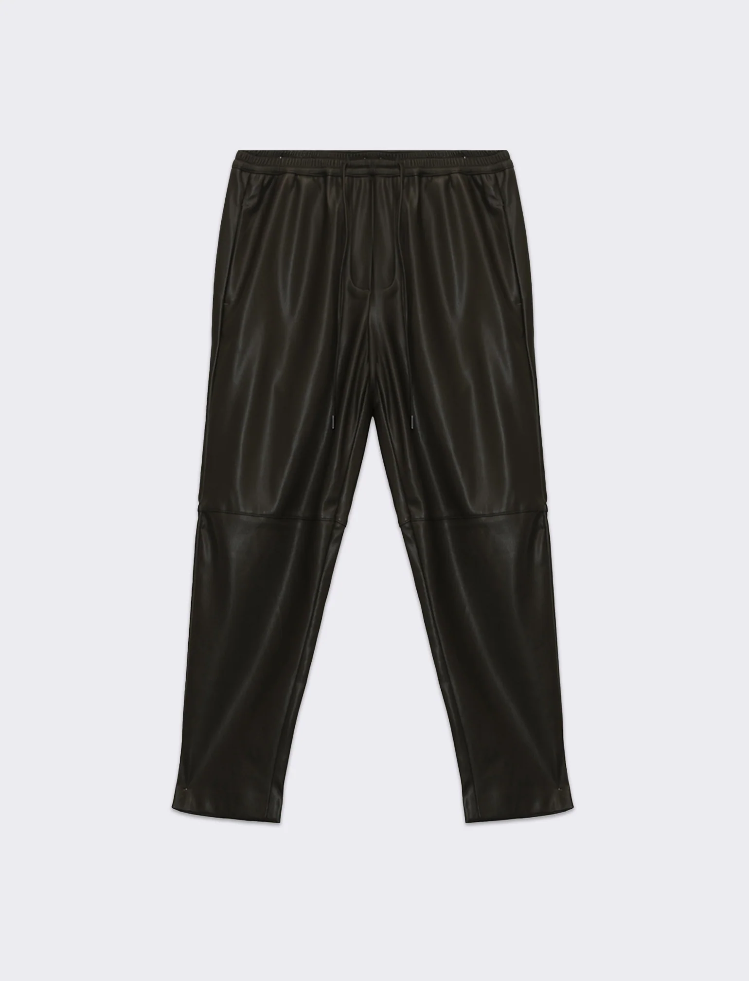 Pantalone effetto pelle da donna - Verde militare - Image 4