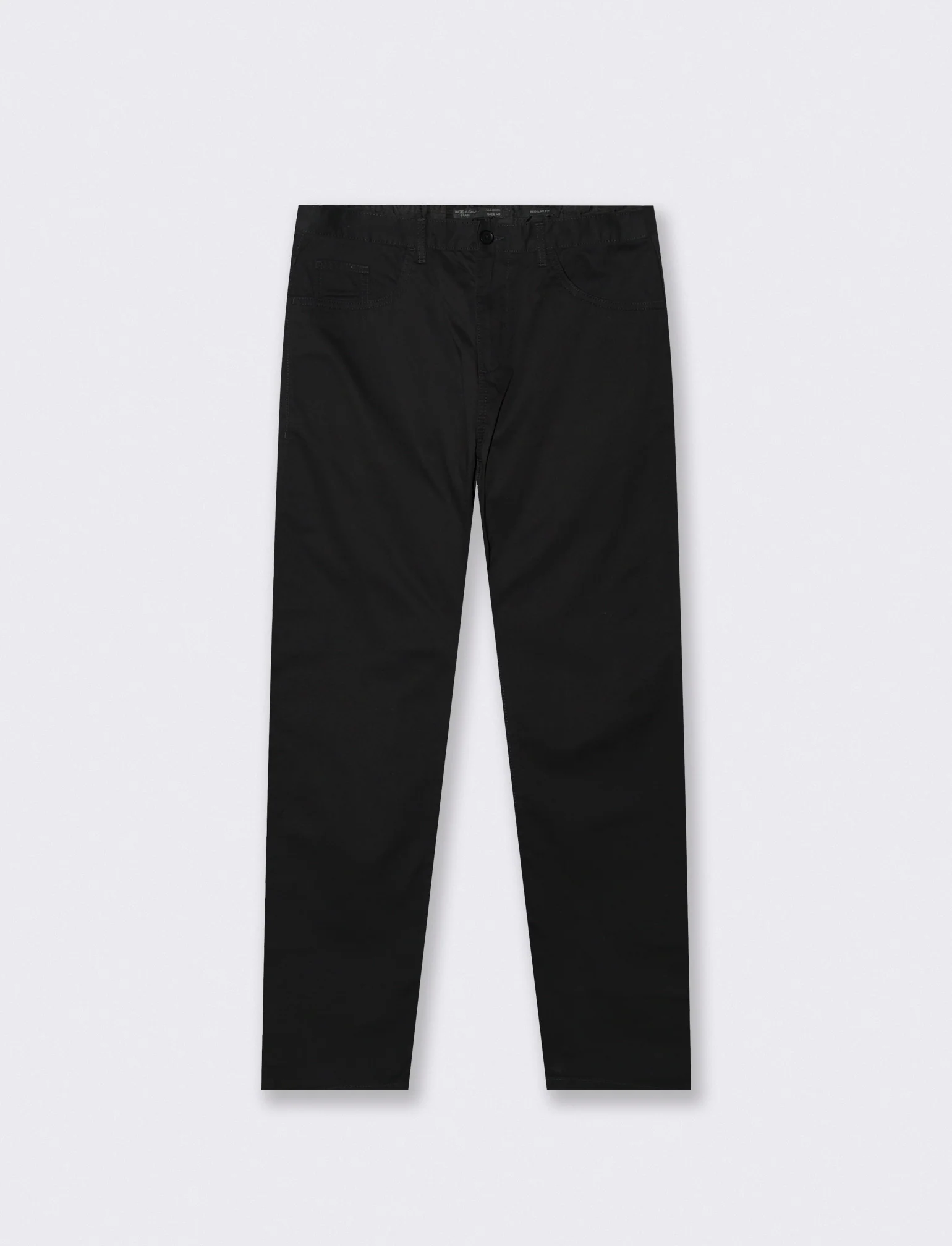 PANTALONI BASIC 5 TASCHE REGULAR FIT - Nero