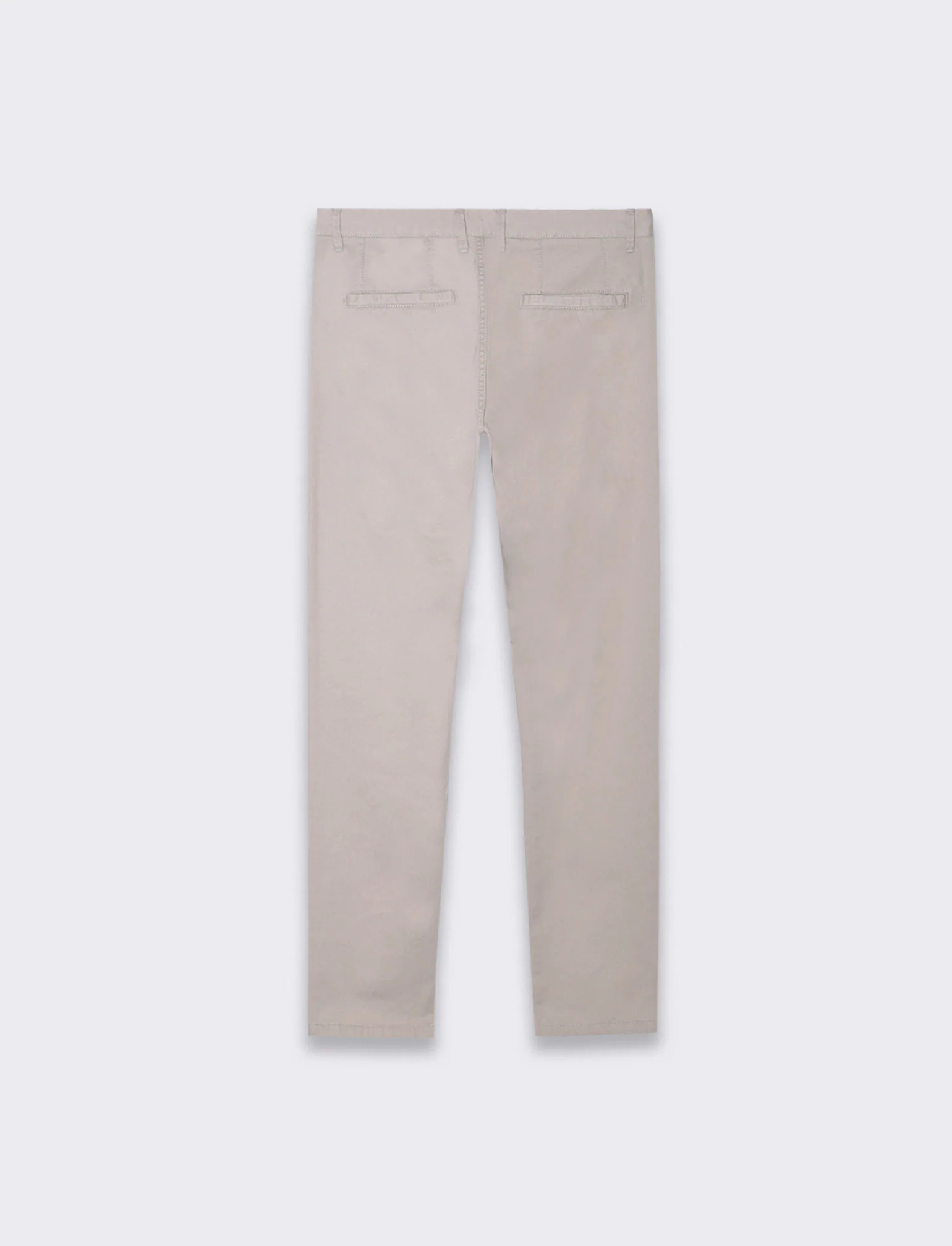 Pantaloni basic chino regular fit da uomo - Beige - Image 5