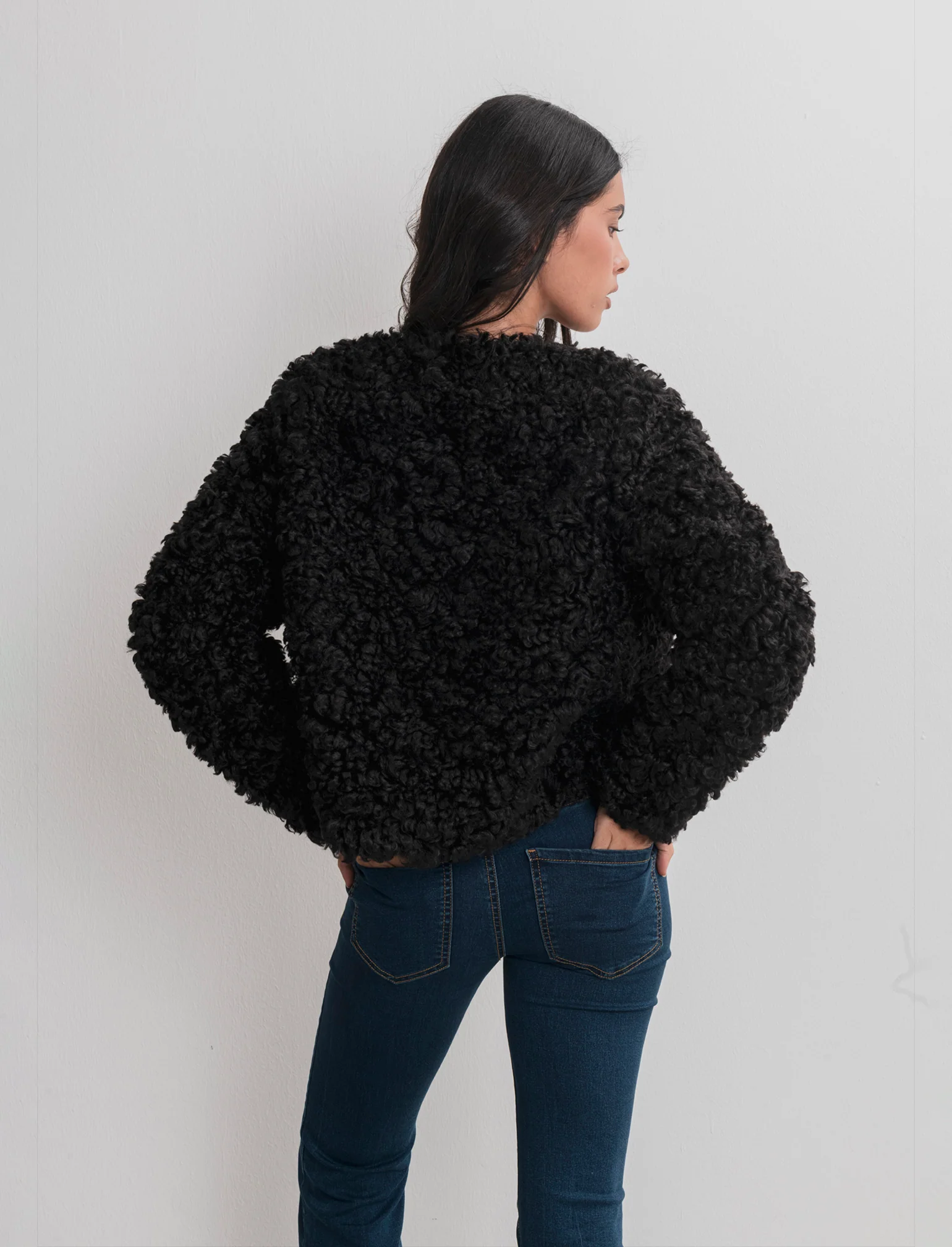 PELLICCIA CORTA - Nero - Image 2