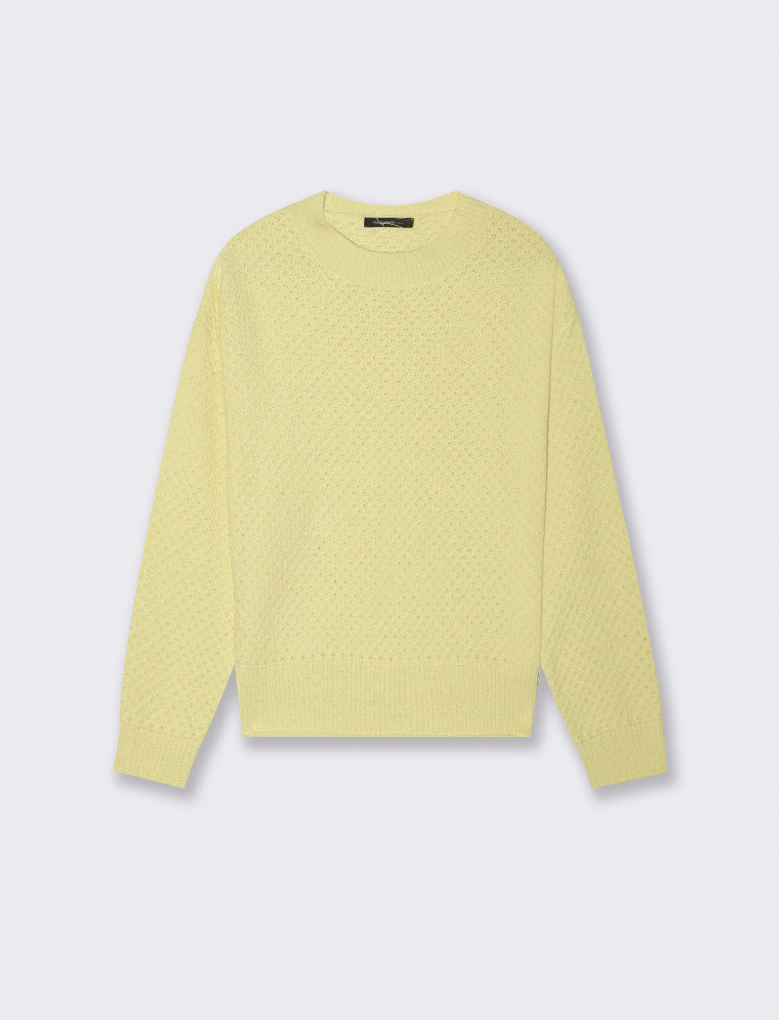 PULLOVER IN CINIGLIA OPACA - Giallo lime