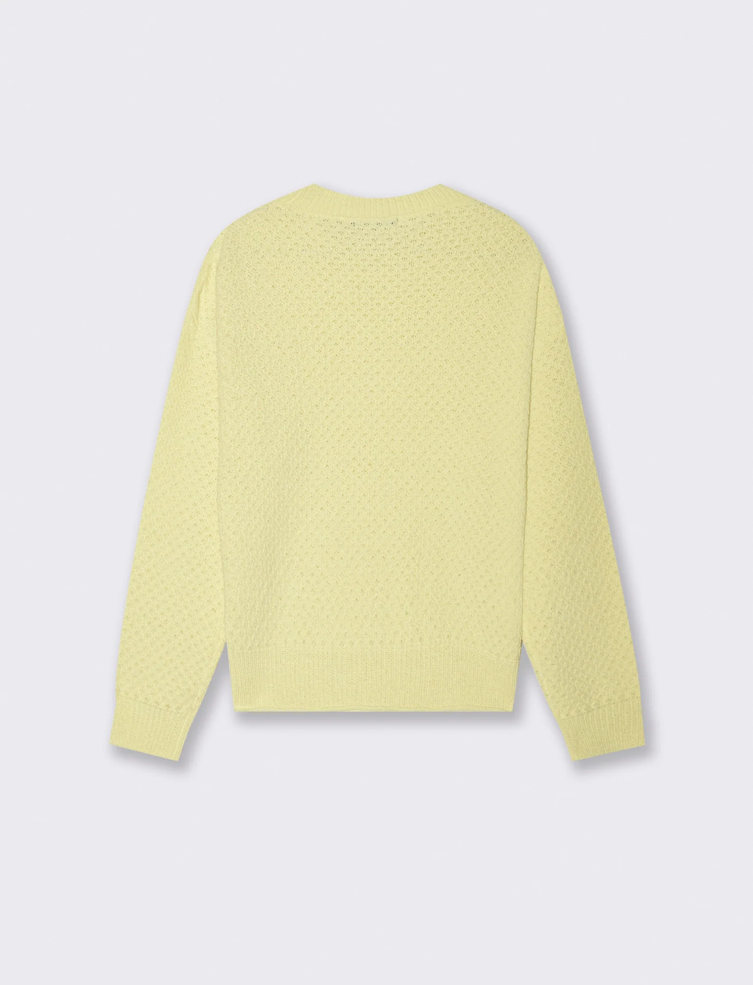 PULLOVER IN CINIGLIA OPACA - Giallo lime - Image 2