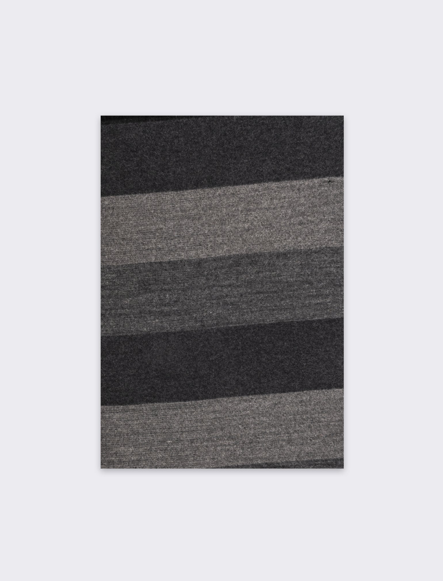 Sciarpa righe larghe uomo - Nero - Image 2
