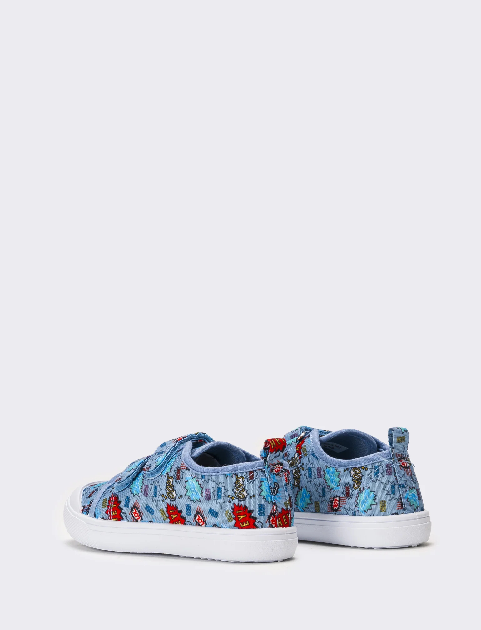 Sneakers con fantasia da bambino - Celeste - Image 3