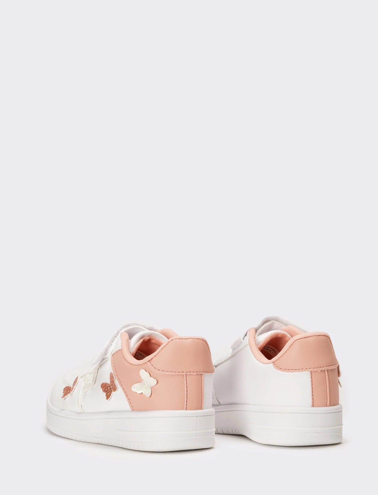 Sneakers con farfalle 3D da bambina - Bianco - Image 3