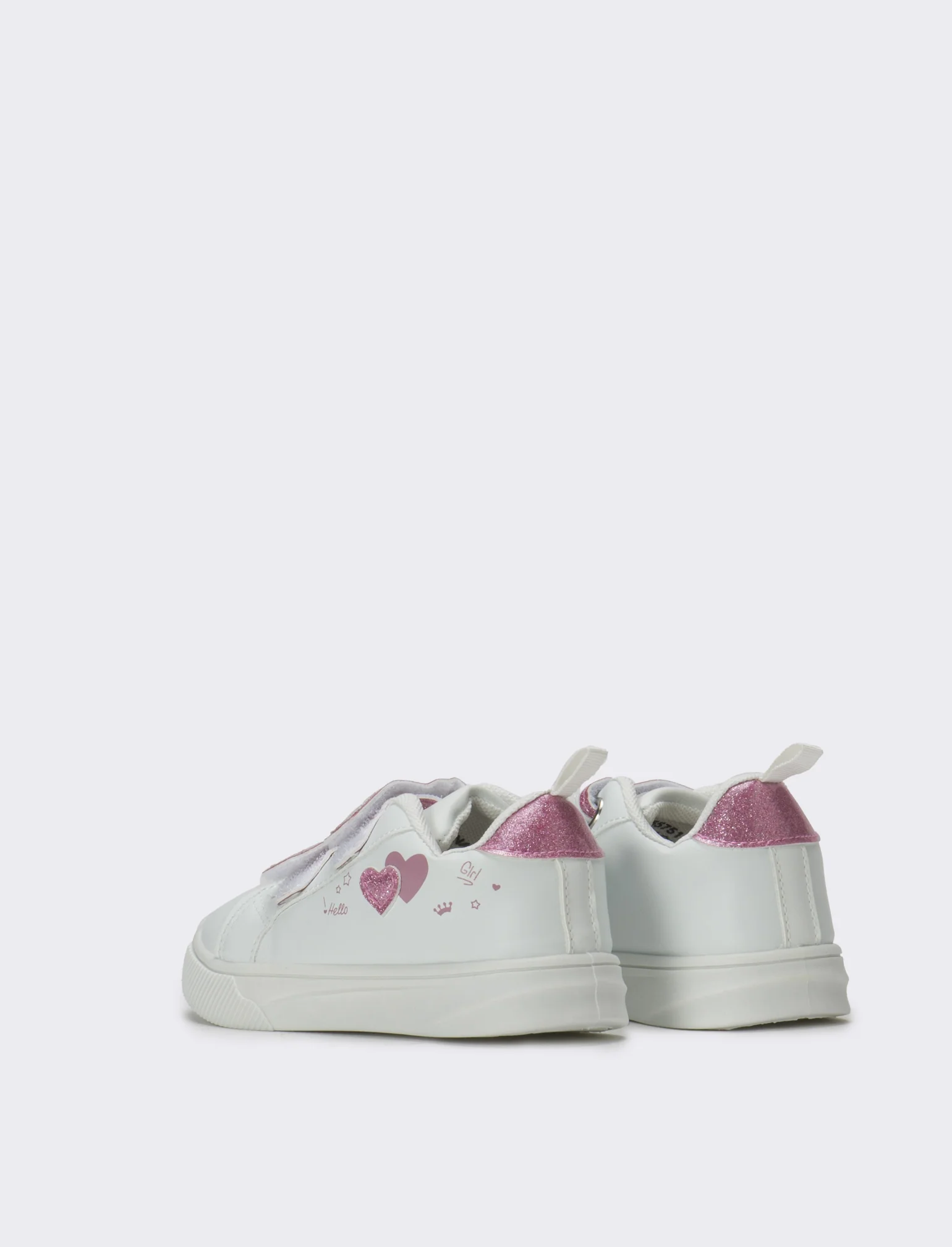Sneakers da bambina con strappi - Bianco - Image 3