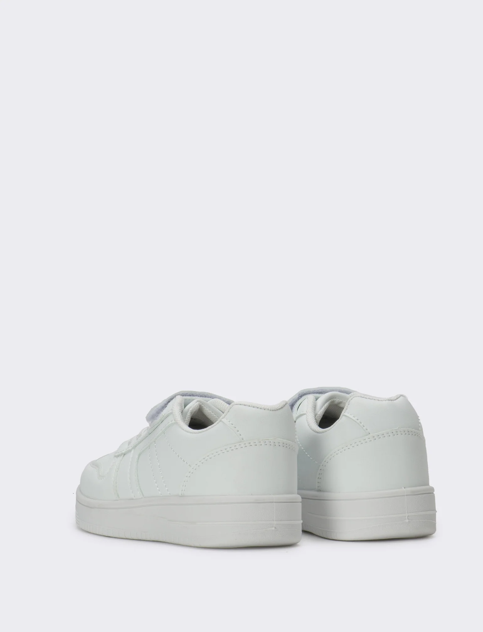 Sneakers monocolore da bambino - Bianco - Image 3