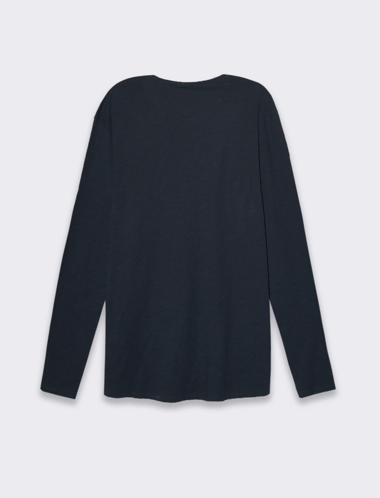 T-shirt basic in cotone slub da uomo - Blu - Image 2