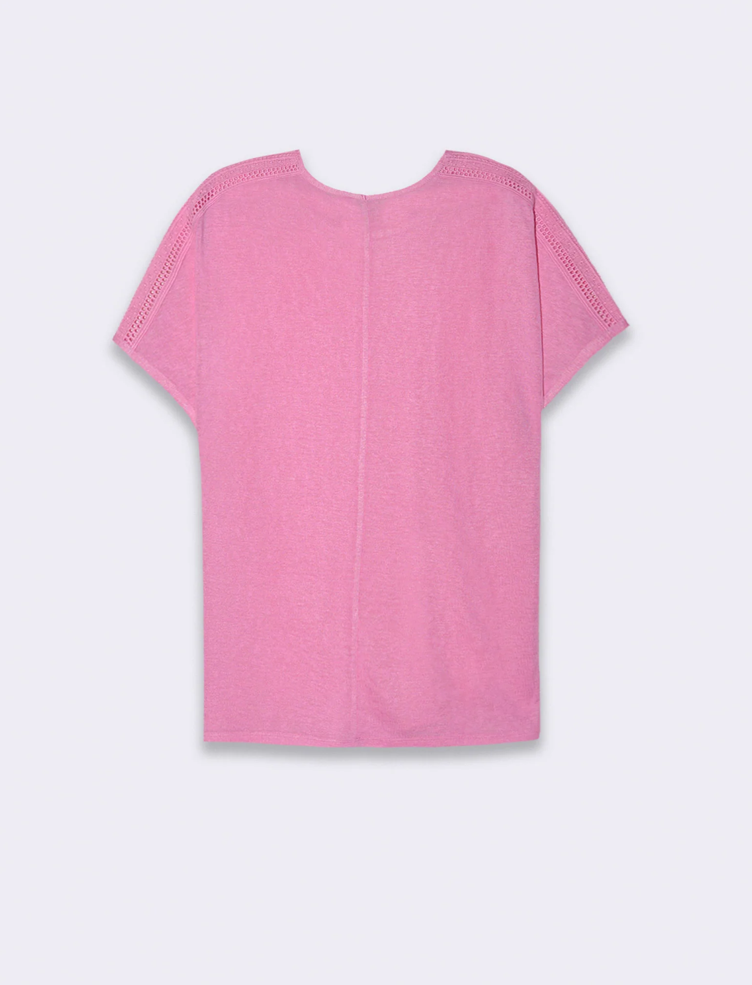 T-shirt con pizzo da donna - Rosa - Image 2