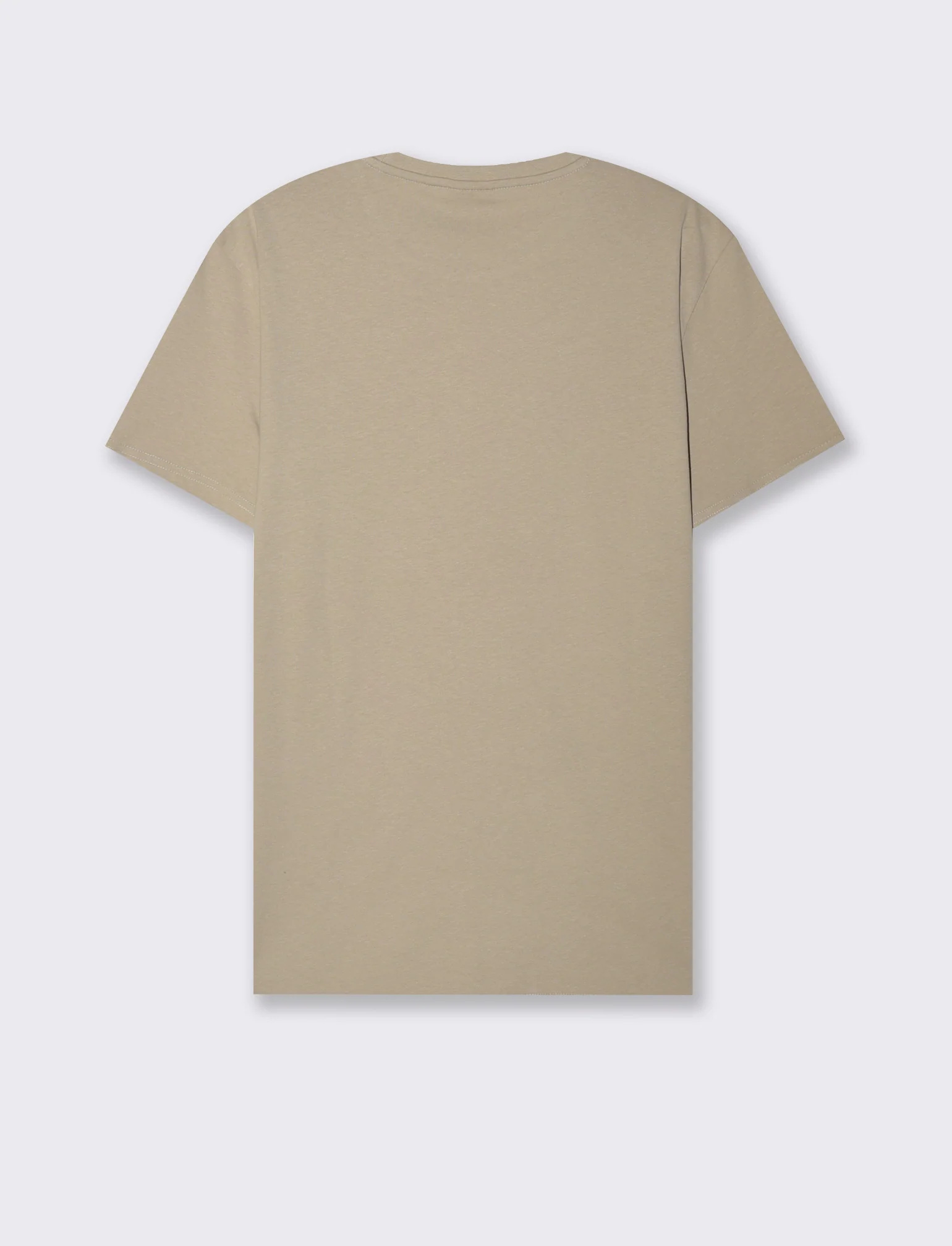 T-SHIRT CON STAMPA IN COTONE REGULAR FIT - Beige - Image 3