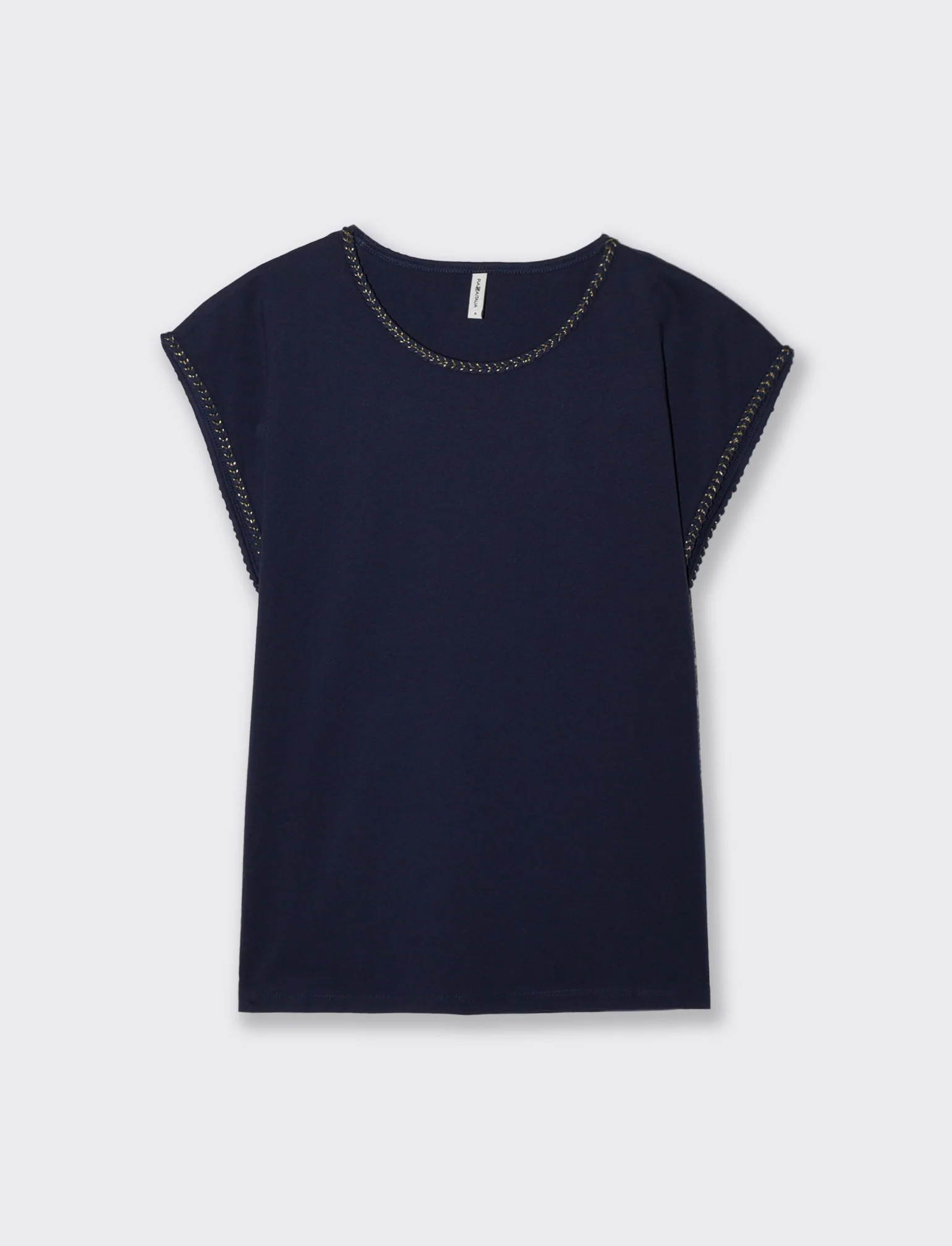 T-SHIRT COTONE - Blu - Image 3
