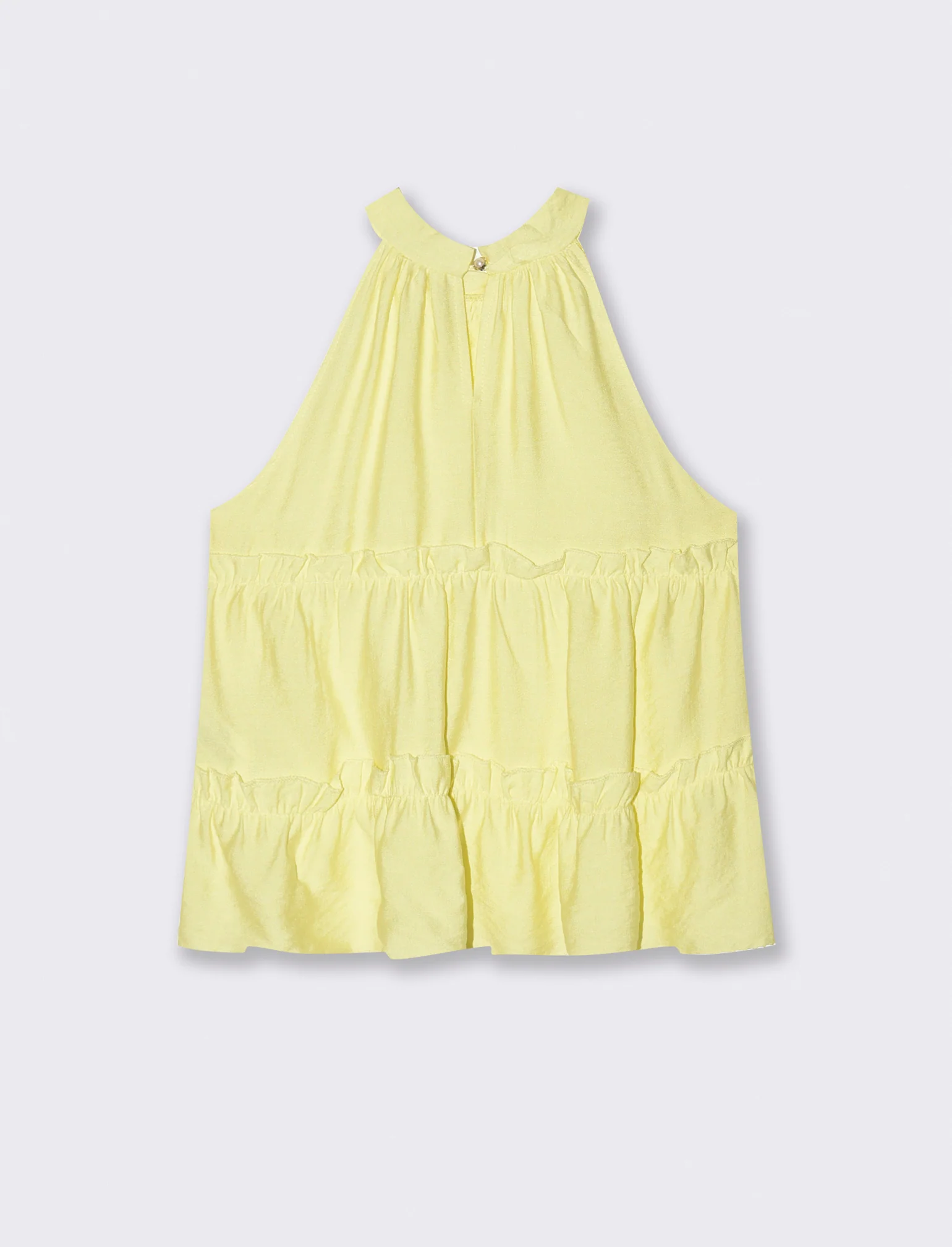 Top con rouches - Giallo - Image 2