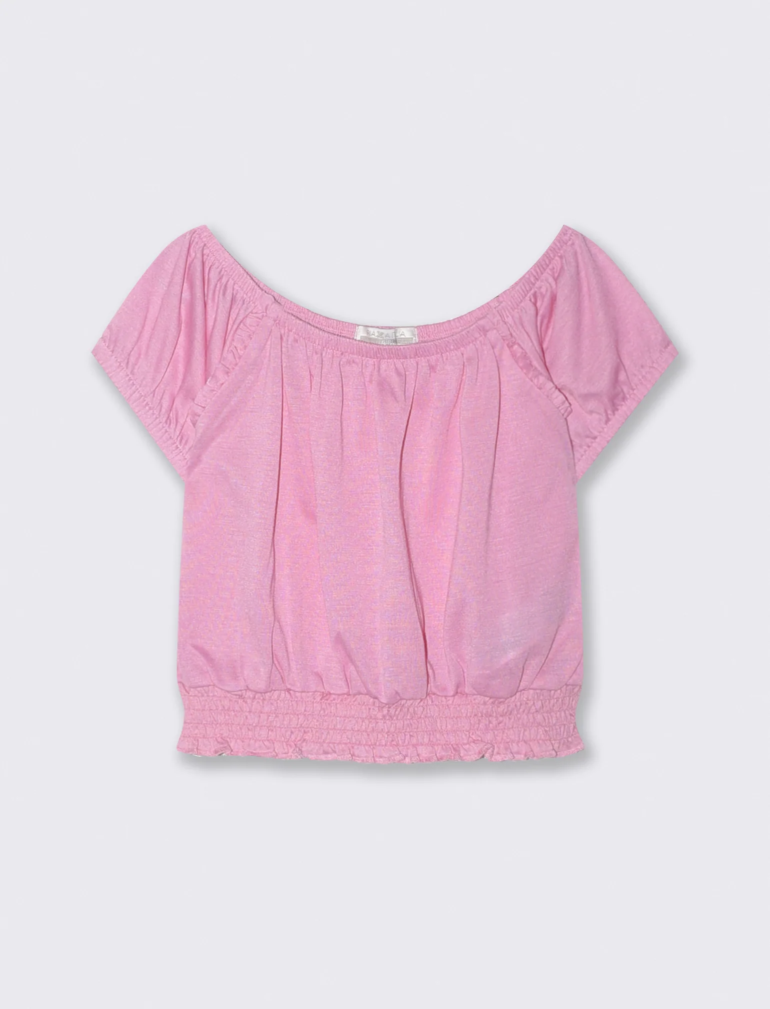 Top scollo a barca - Rosa - Image 2