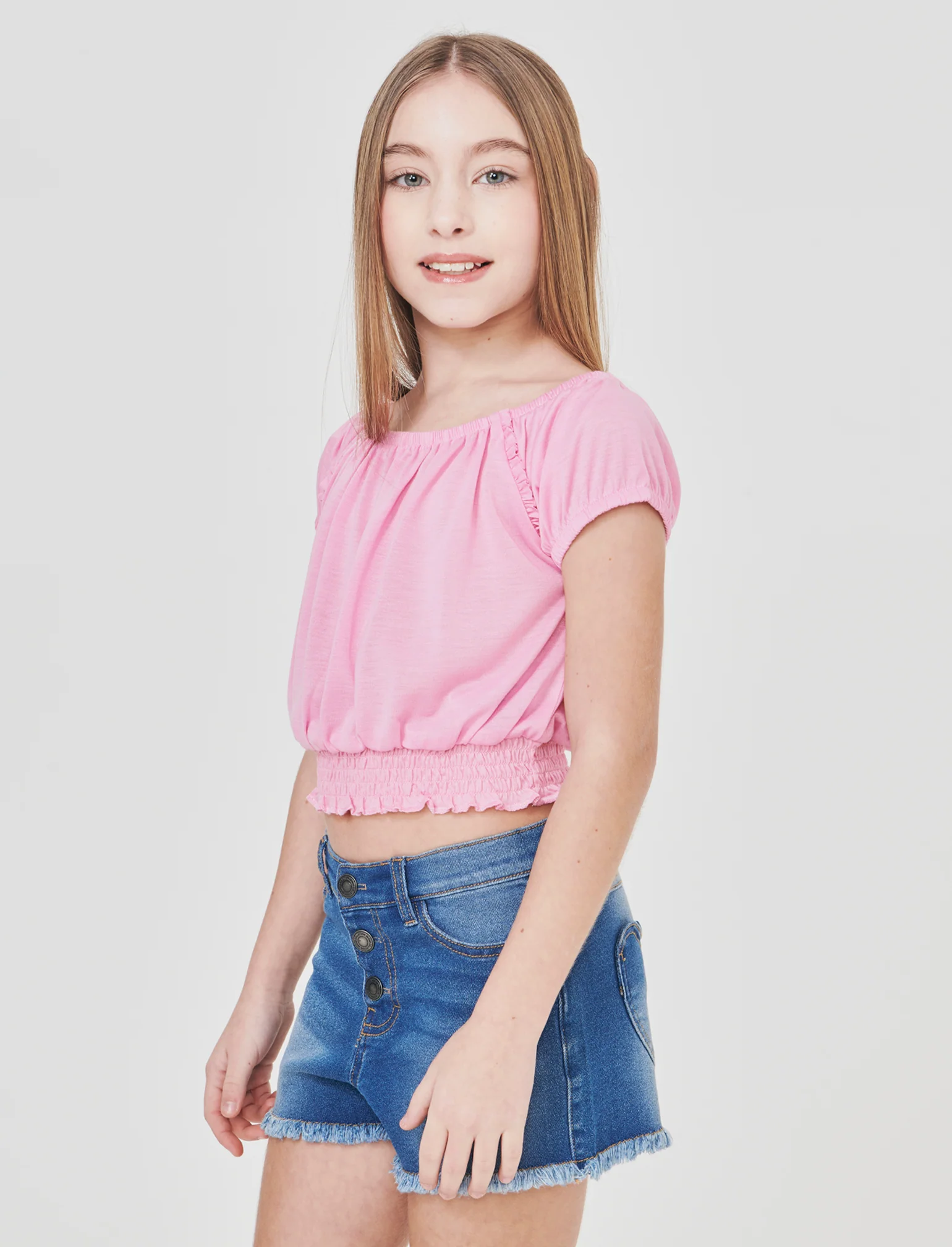 Top scollo a barca - Rosa - Image 3