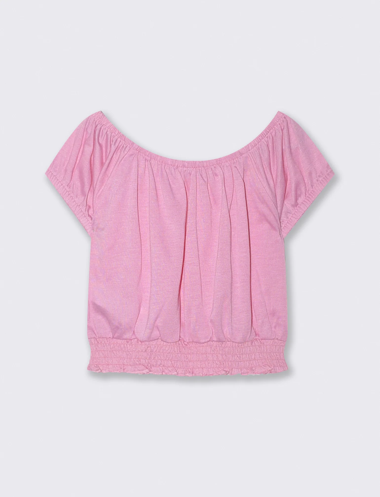 Top scollo a barca - Rosa - Image 4