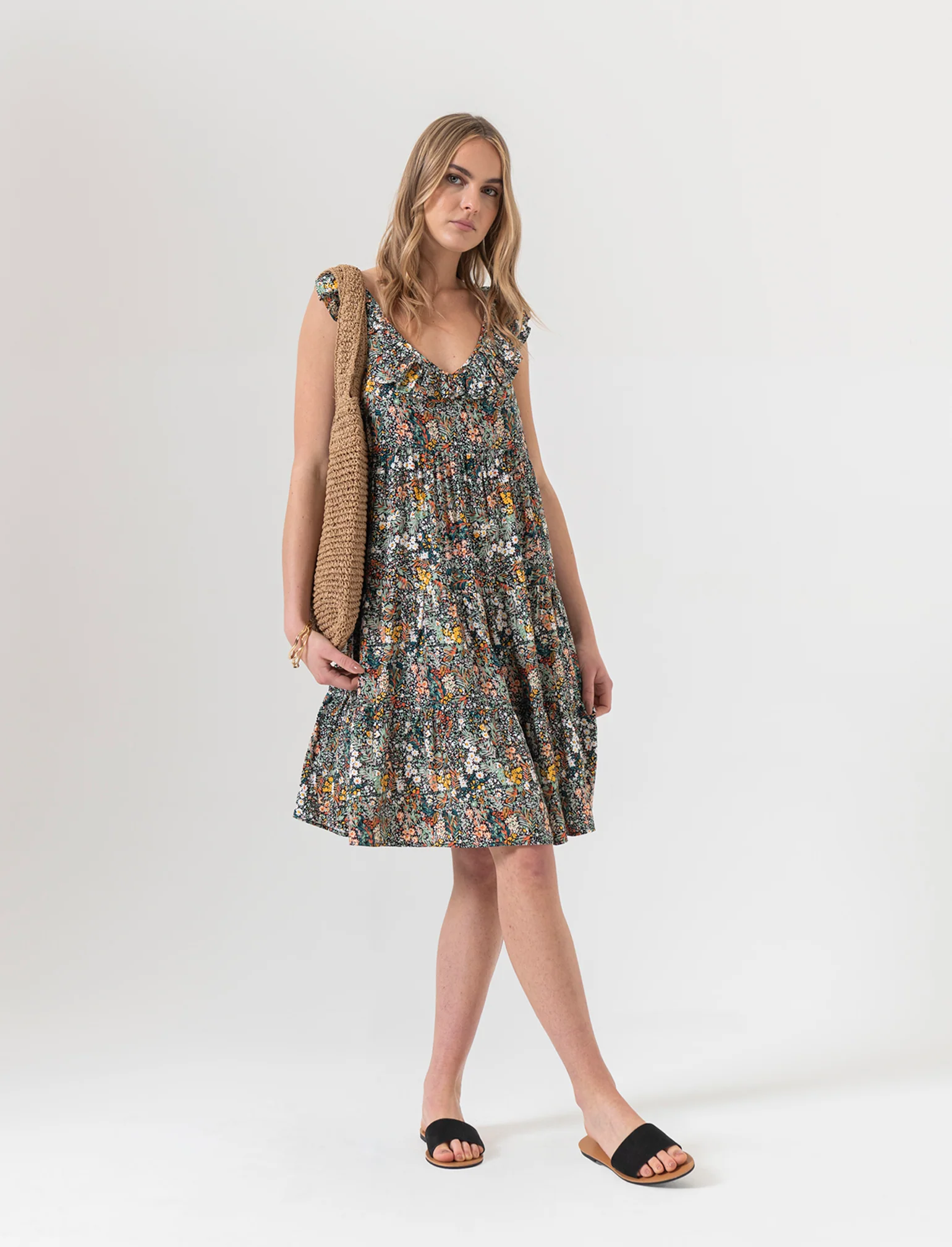 Vestito corto con rouches da donna - var 2 - Image 3